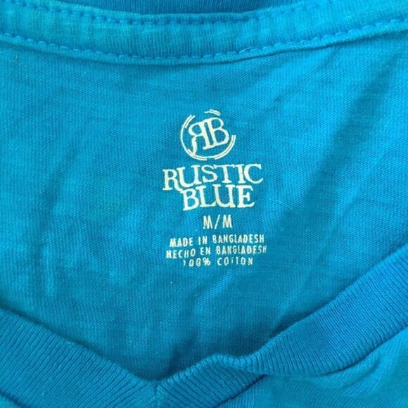Medium blue t-shirt by rustic blue - Picture 4 of 4